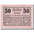 Geldschein, Österreich, Kirchheim, 50 Heller, graphique 1, UNZ-, Mehl:447 IIa