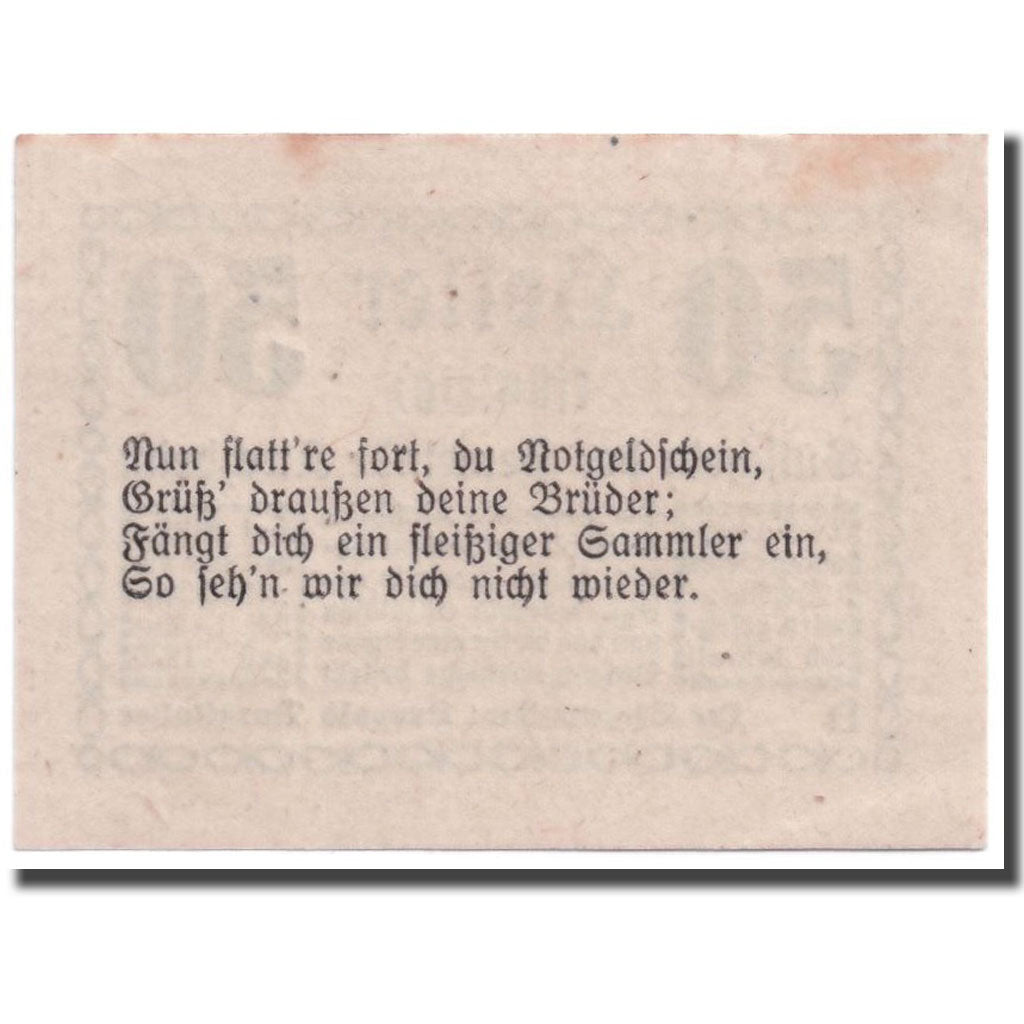 Geldschein, Österreich, Kirchheim, 50 Heller, graphique 1, UNZ-, Mehl:447 IIa