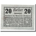 Geldschein, Österreich, Kirchheim, 20 Heller, graphique, UNZ-, Mehl:447 IIb