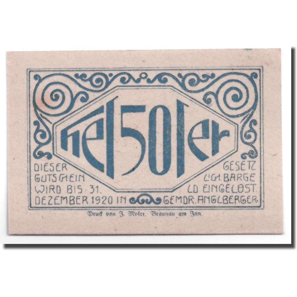 Geldschein, Österreich, Lochen, 50 Heller, paysage, UNZ-, Mehl:559a