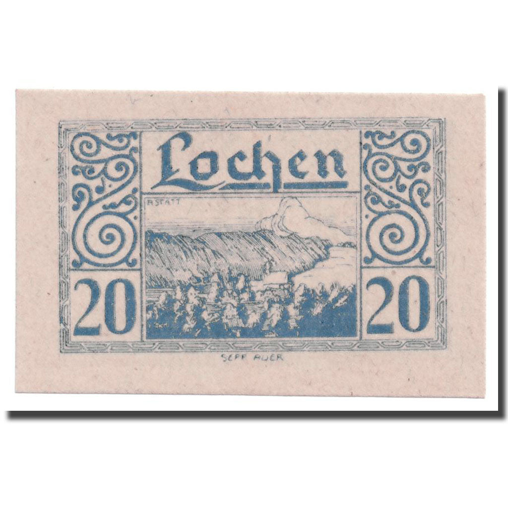 Geldschein, Österreich, Lochen, 20 Heller, paysage, UNZ-, Mehl:559a