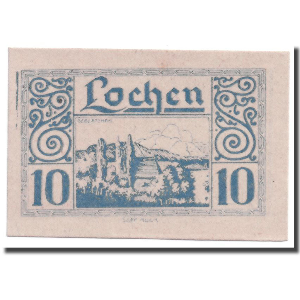 Geldschein, Österreich, Lochen, 10 Heller, paysage, UNZ-, Mehl:559a
