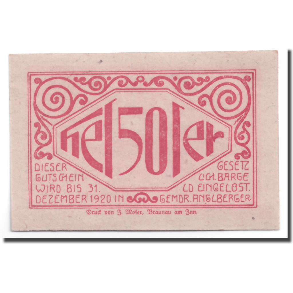Geldschein, Österreich, Lochen, 50 Heller, paysage, UNZ-, Mehl:559d