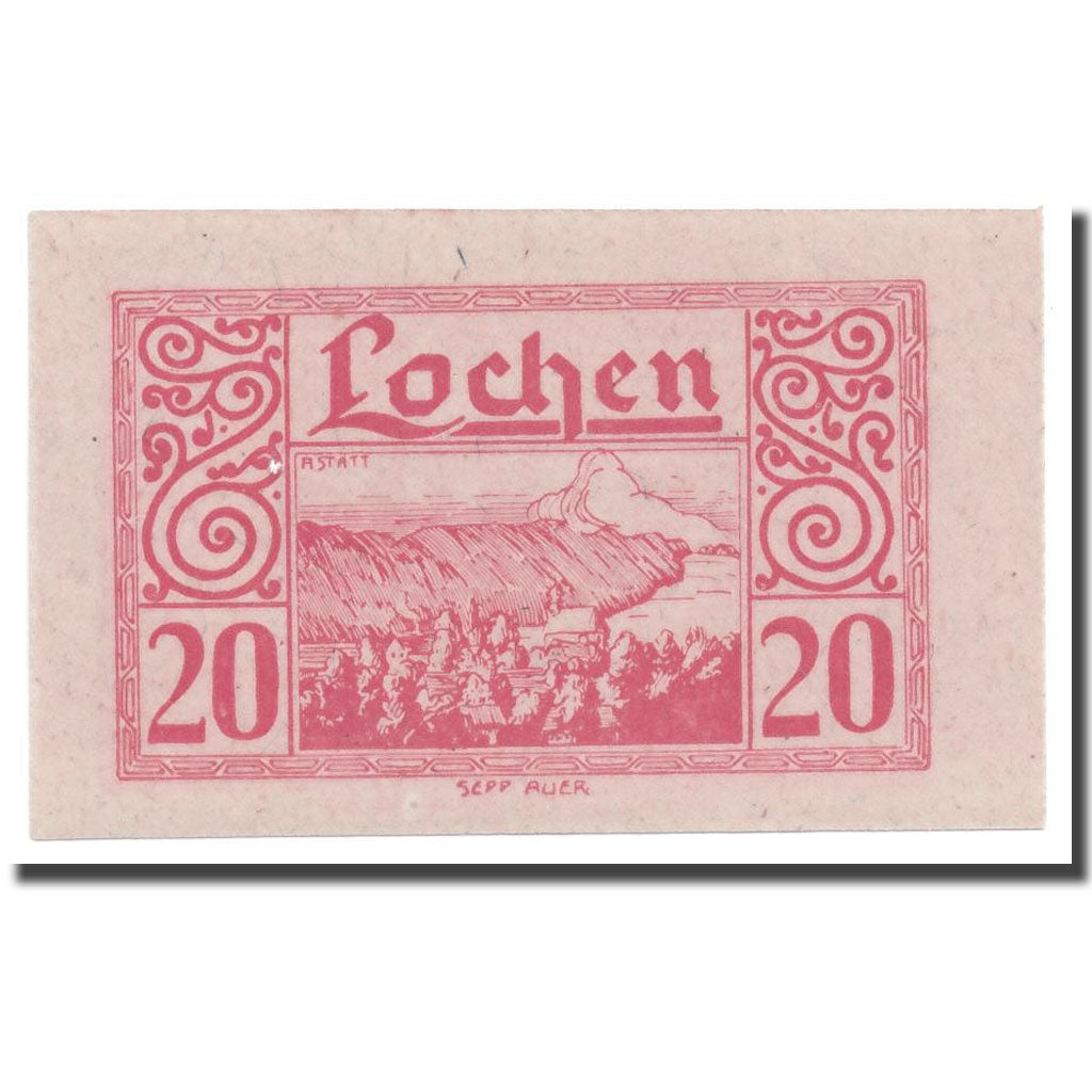 Geldschein, Österreich, Lochen, 20 Heller, paysage, UNZ-, Mehl:559d
