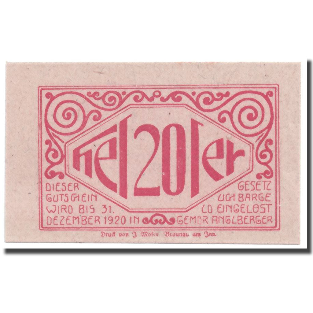 Geldschein, Österreich, Lochen, 20 Heller, paysage, UNZ-, Mehl:559d