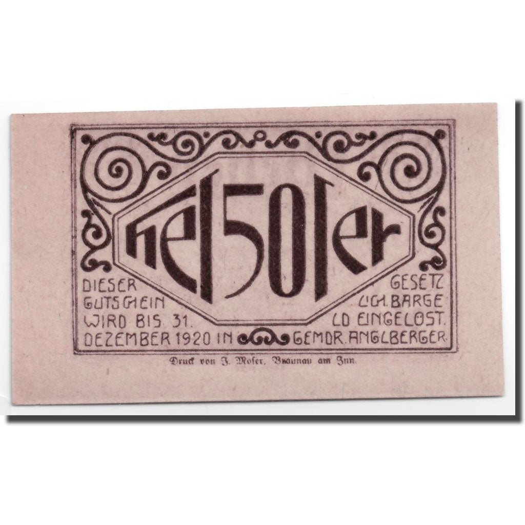 Geldschein, Österreich, Lochen, 50 Heller, paysage, UNZ-, Mehl:559b