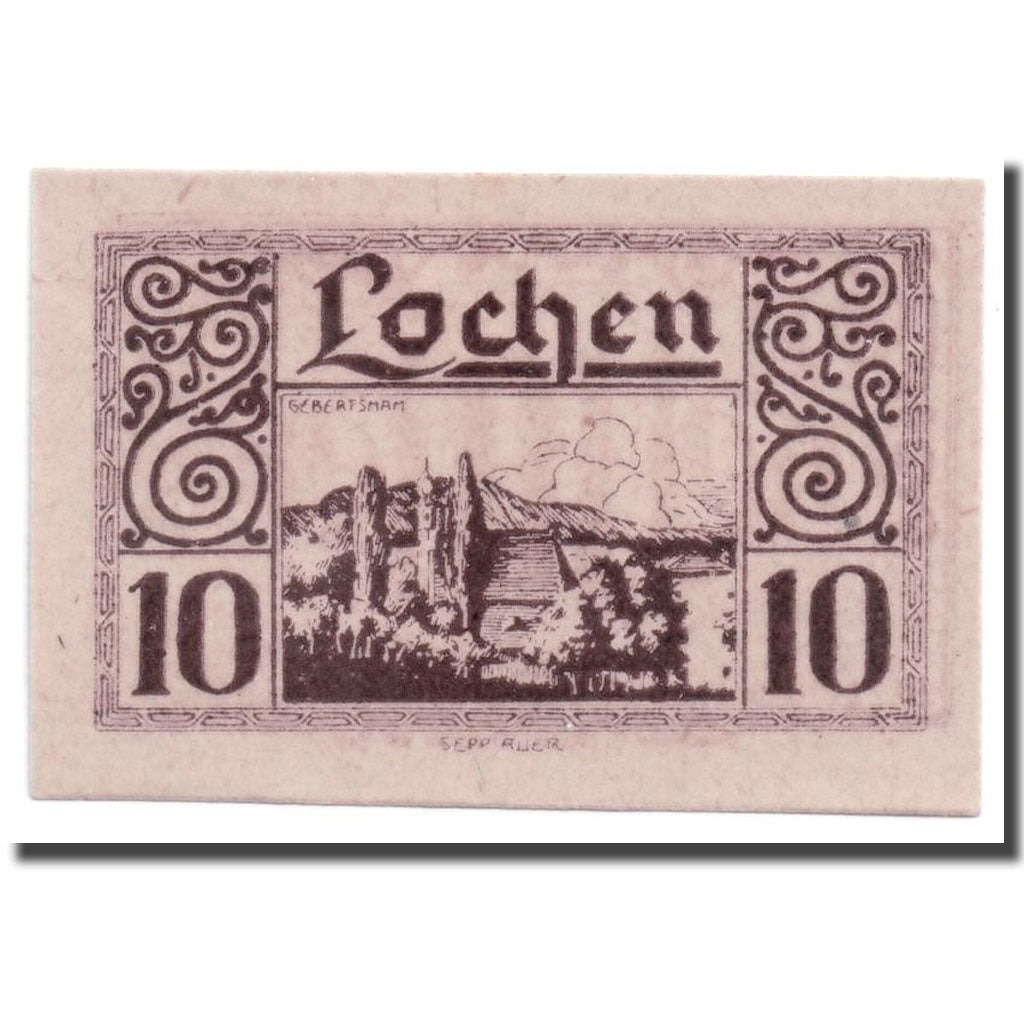 Geldschein, Österreich, Lochen, 10 Heller, paysage, UNZ-, Mehl:559b