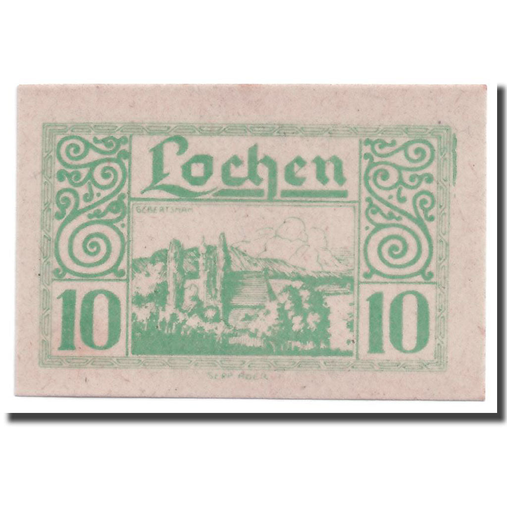 Geldschein, Österreich, Lochen, 10 Heller, paysage, UNZ-, Mehl:559c