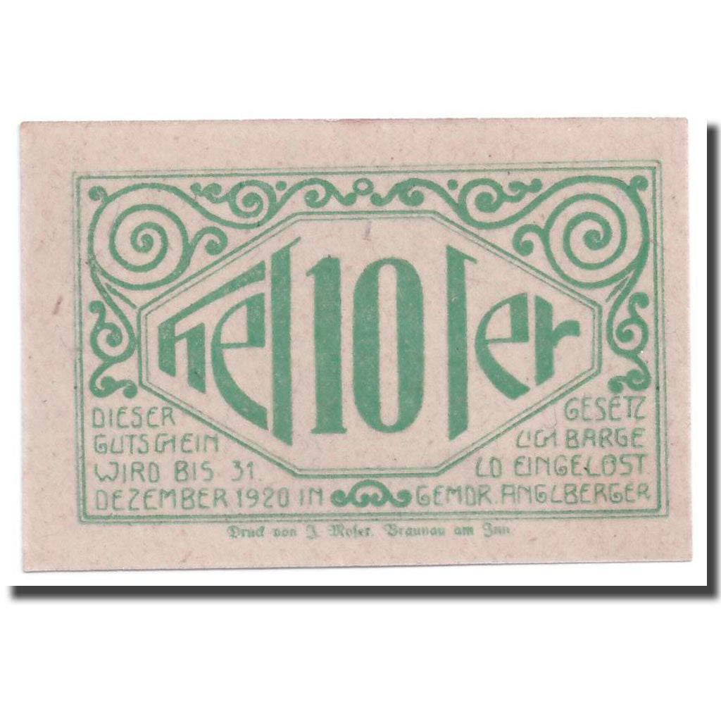 Geldschein, Österreich, Lochen, 10 Heller, paysage, UNZ-, Mehl:559c