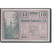 Geldschein, Österreich, Lambrechten, 10 Heller, Eglise, 1920, 1920-05-24, UNZ-