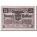 Geldschein, Österreich, Leonfelden O.Ö. Marktgemeinde, 20 Heller, paysage