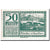 Geldschein, Österreich, Mondsee in Oberösterr., 50 Heller, paysage, UNZ-
