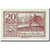 Geldschein, Österreich, Mondsee in Oberösterr., 20 Heller, paysage, UNZ-