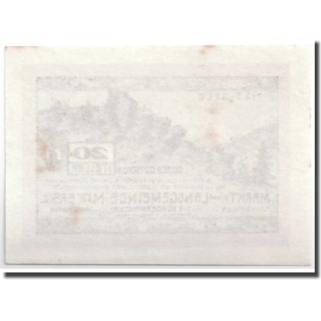 Geldschein, Österreich, Mittersill, 20 Heller, paysage, 1920, 1920-08-04, UNZ-