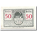 Geldschein, Österreich, Moosbach, 50 Heller, paysage, 1920, UNZ-, Mehl:628ax