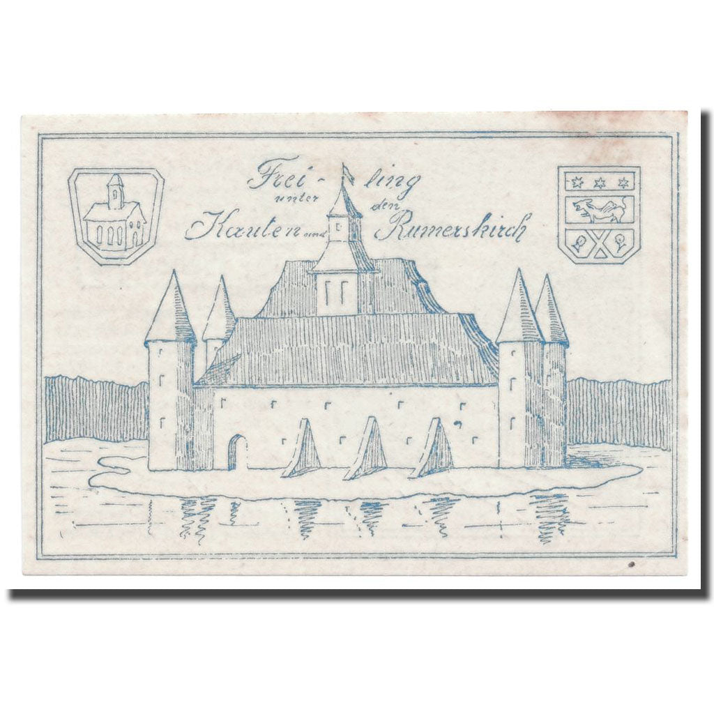 Geldschein, Österreich, Oftering, 10 Heller, château, 1920, 1920-04-18, UNZ-
