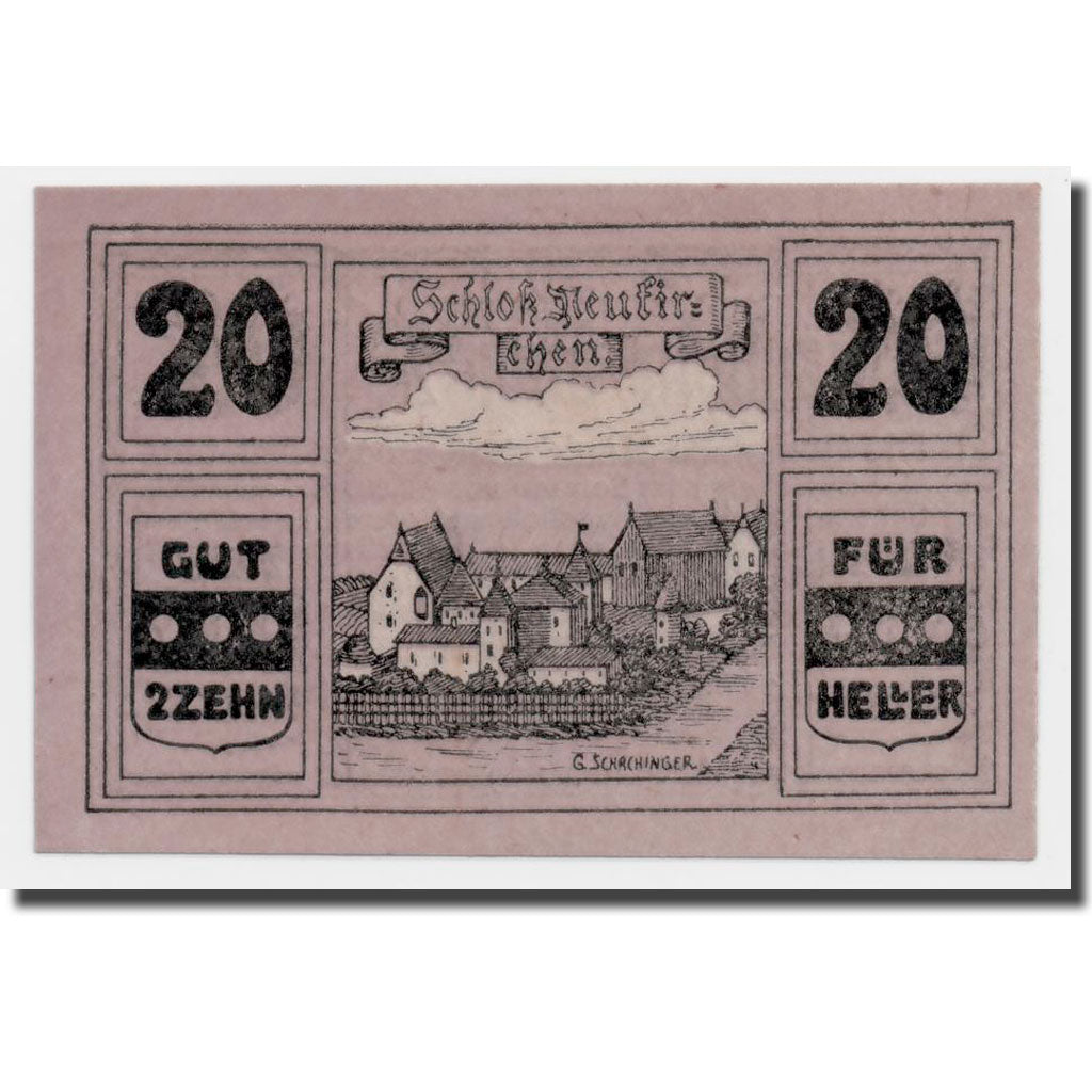 Geldschein, Österreich, Neukirchen, 20 Heller, paysage, 1920, UNZ-, Mehl:656a