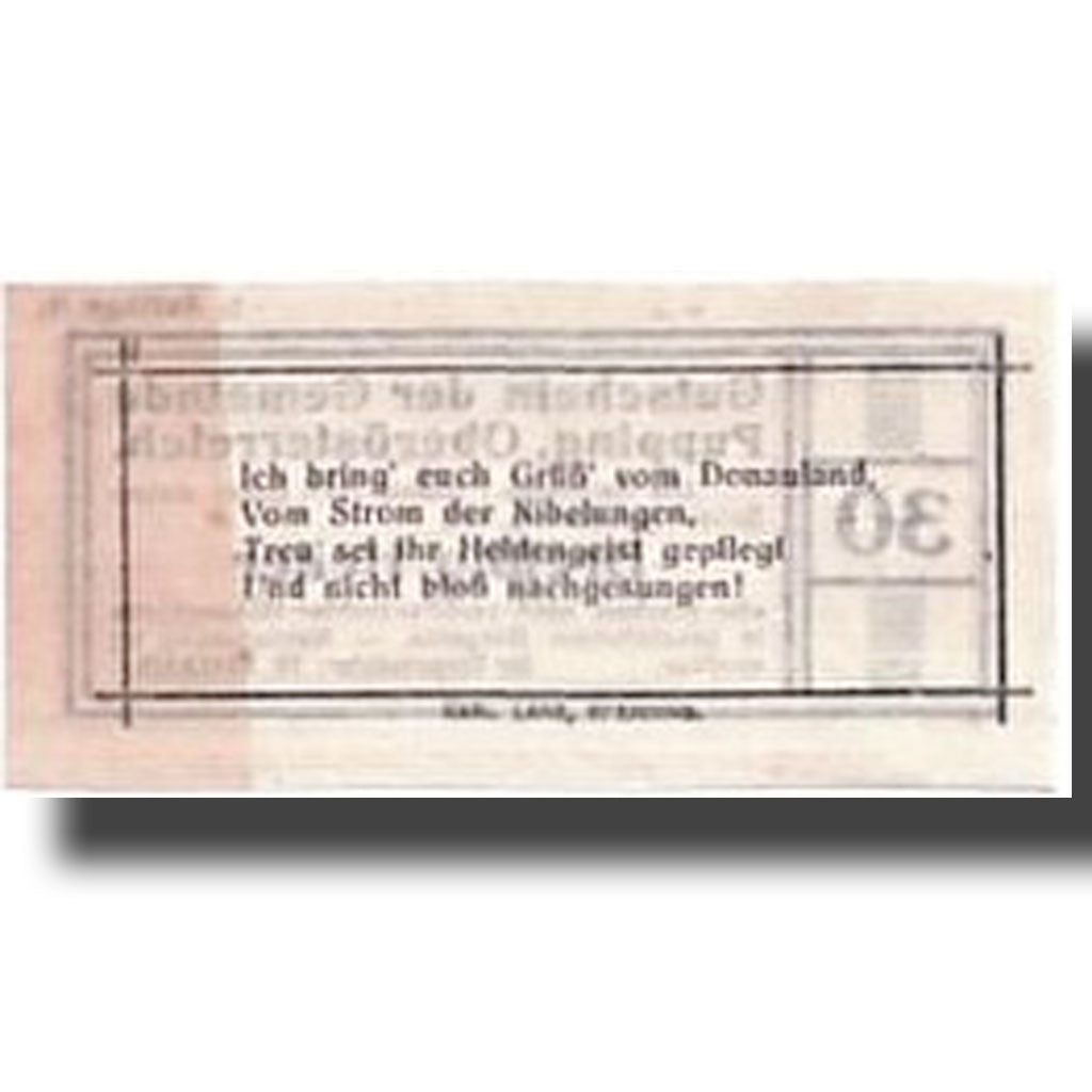Geldschein, Österreich, Pupping, 30 Heller, graphique, UNZ-, Mehl:7921dB