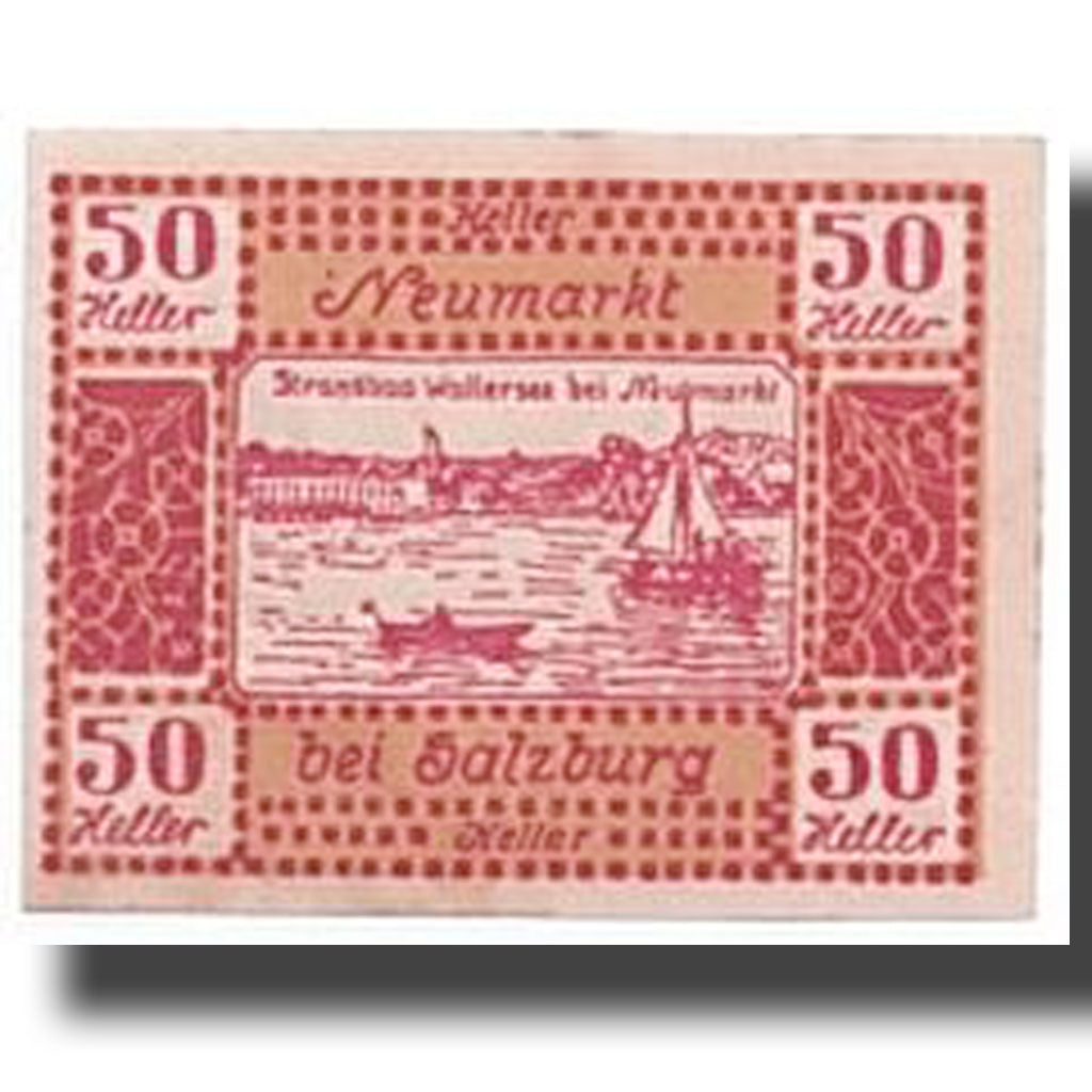 Banknote, Austria, Neumarkt, 50 Heller, paysage, UNC(63), Mehl:660a