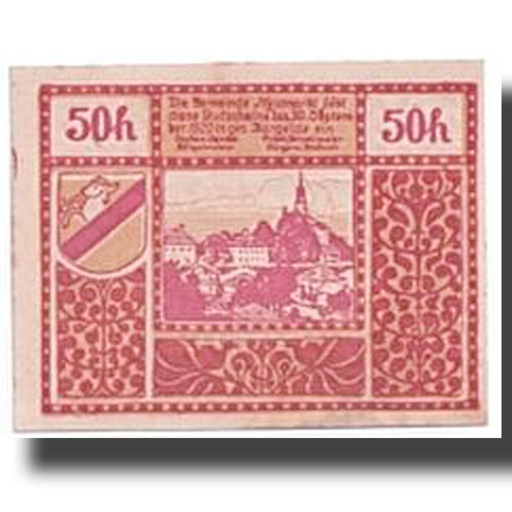 Banknote, Austria, Neumarkt, 50 Heller, paysage, UNC(63), Mehl:660a