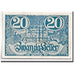 Banknote, Austria, Oberösterreich O.Ö. Land, 20 Heller, château, 1920