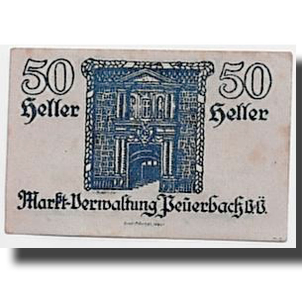 Banknote, Austria, Peuerbach, 50 Heller, manoir, UNC(63), Mehl:7421