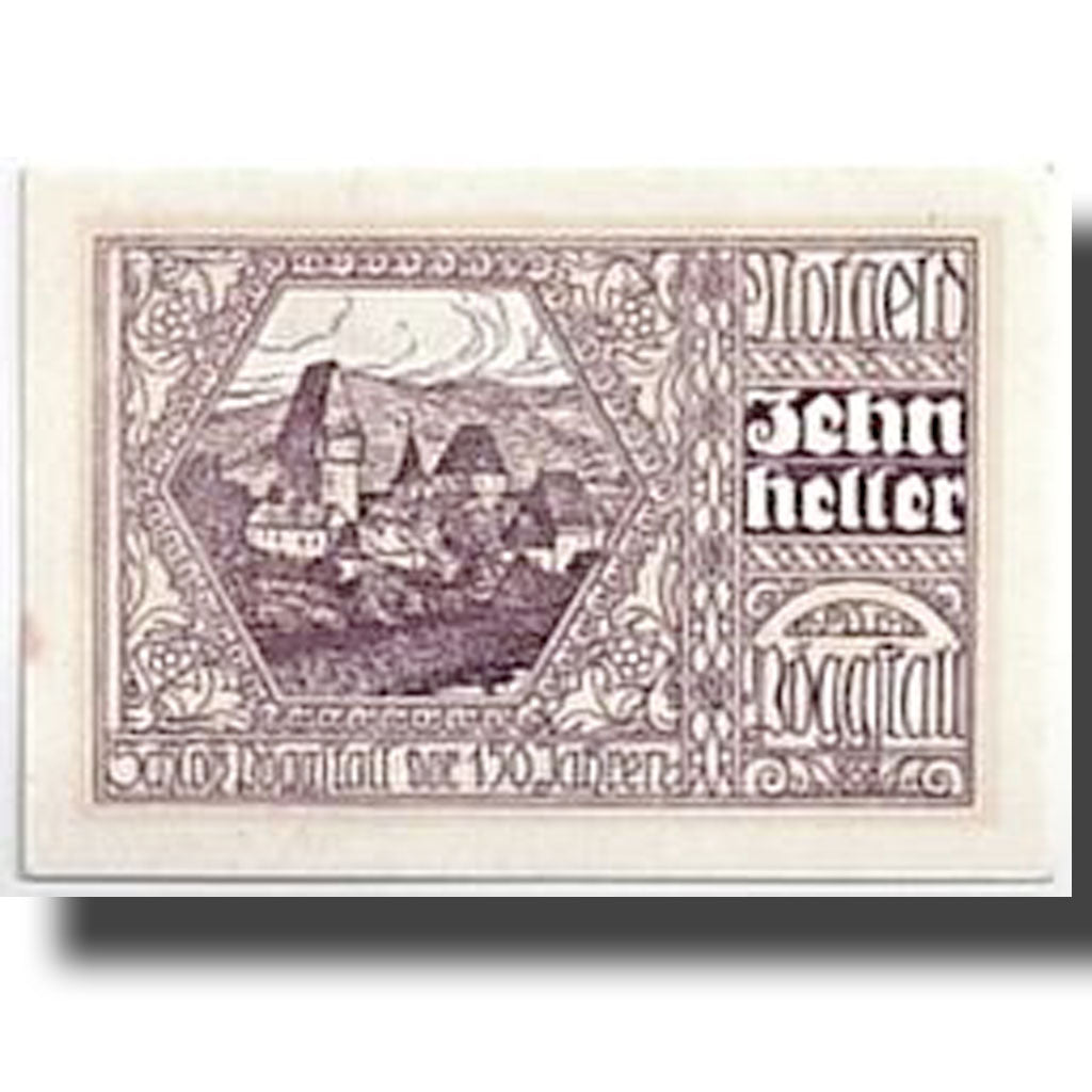 Banknote, Austria, Pöggstall, 10 Heller, paysage, 1920, 1920-04-27, UNC(63)