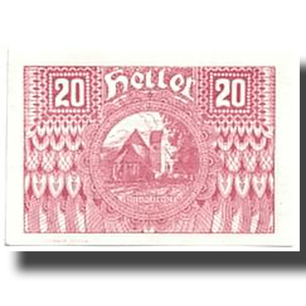 Banconote, Austria, Pöggstall, 20 Heller, Eglise, 1920, 1920-04-27, SPL