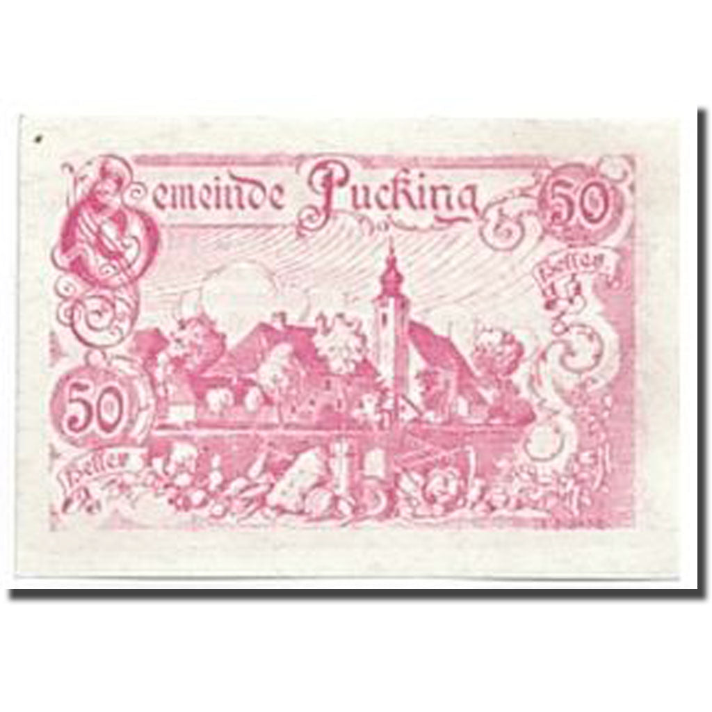 Banknote, Austria, Pucking, 50 Heller, paysage, 1920, 1920-05-24, UNC(63)