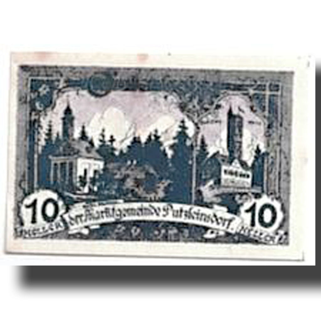 Banconote, Austria, Putzleinsdorf, 10 Heller, paysage, 1920, 1920-05-02, SPL