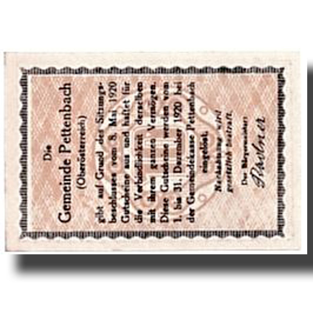 Banconote, Austria, Pettenbach, 10 Heller, paysage, 1920, 1920-05-08, SPL