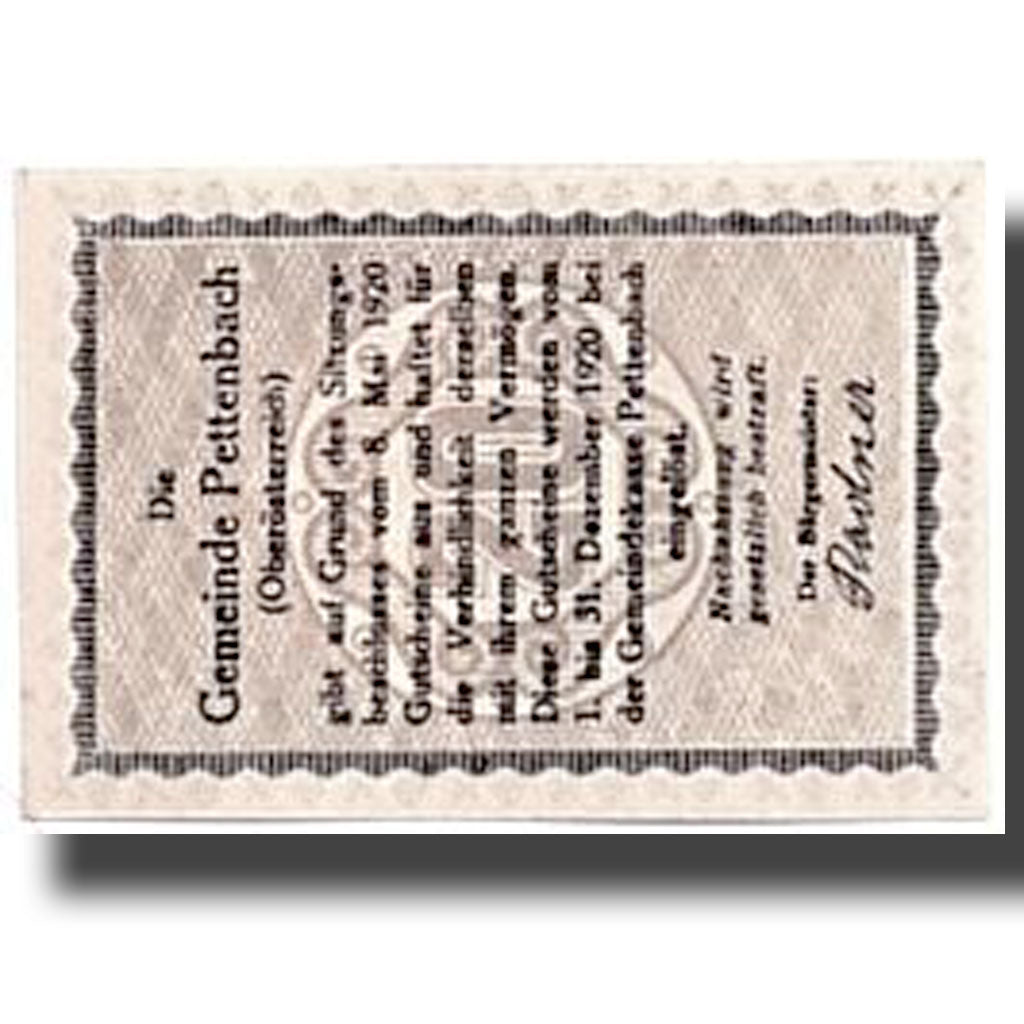 Banknote, Austria, Pettenbach, 20 Heller, paysage, 1920, 1920-05-08, UNC(63)