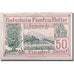 Geldschein, Österreich, Pinsdorf, 50 Heller, paysage, 1920, 1920-06-01, UNZ-