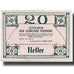 Geldschein, Österreich, Pinsdorf, 20 Heller, paysage, 1920, 1920-06-01, UNZ-