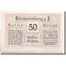 Banknote, Austria, Reichersberg, 50 Heller, paysage 1, 1920, 1920-05-24