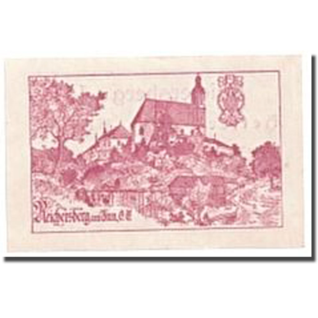 Banknote, Austria, Reichersberg, 50 Heller, paysage, 1920, 1920-05-24, UNC(63)