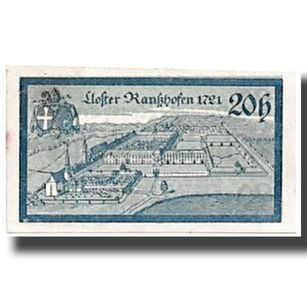 Banknote, Austria, Ranshofen, 20 Heller, paysage, UNC(63), Mehl:819Cc