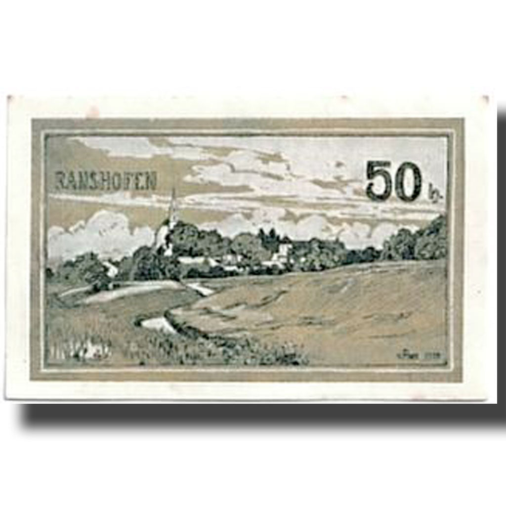 Banknote, Austria, Ranshofen, 50 Heller, paysage, UNC(63), Mehl:819Da