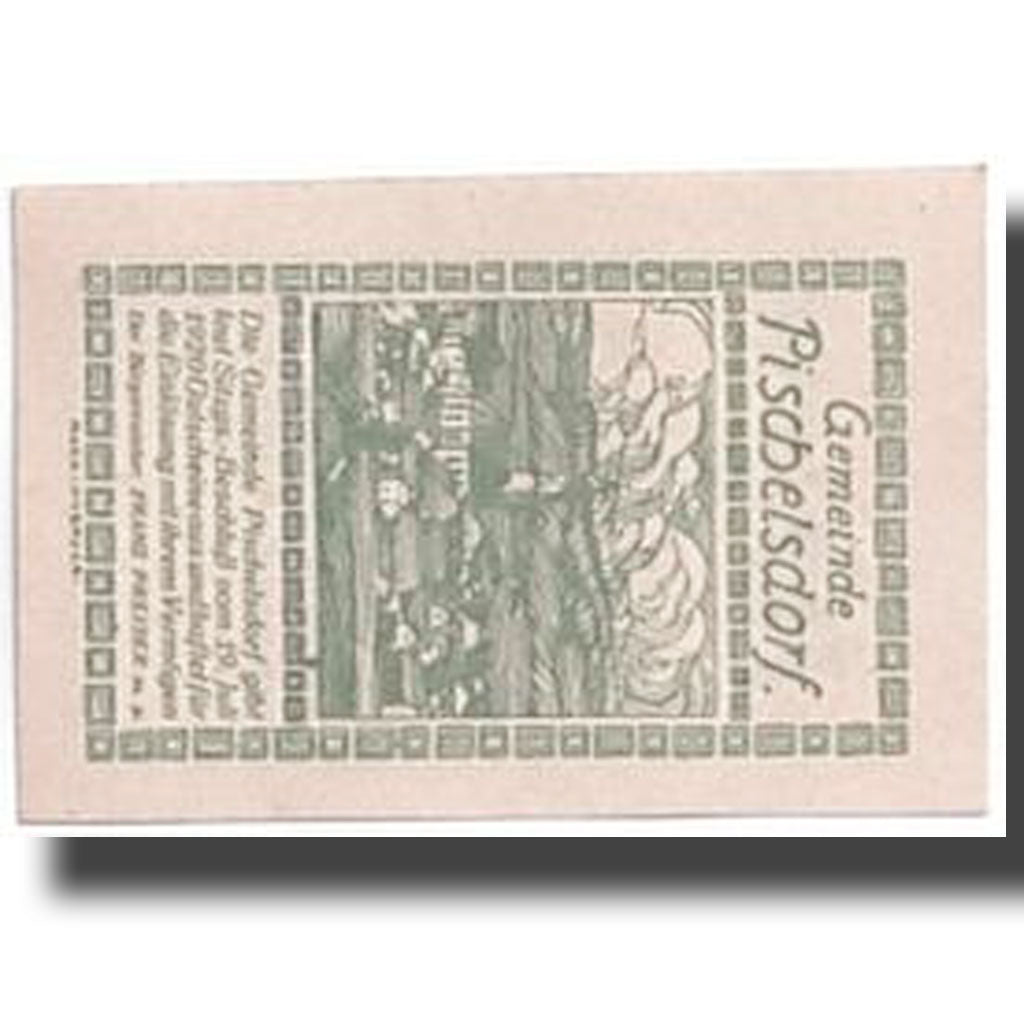 Banknote, Austria, Pischelsdorf, 10 Heller, agriculteur, 1920, 1920-07-19