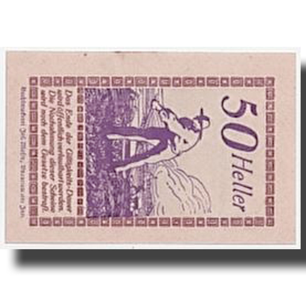Banknote, Austria, Pischelsdorf, 50 Heller, paysage, 1920, 1920-07-19, UNC(63)