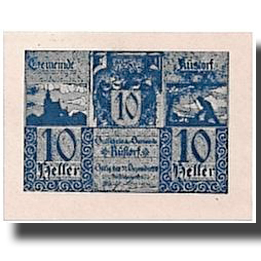 Banknote, Austria, Rustorf, 10 Heller, paysage, UNC(63), Mehl:856a