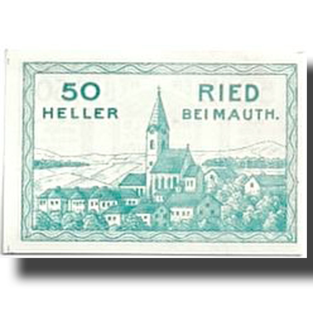Banknote, Austria, Ried bei Mauth., 50 Heller, paysage, 1920, UNC(63), Mehl:833a