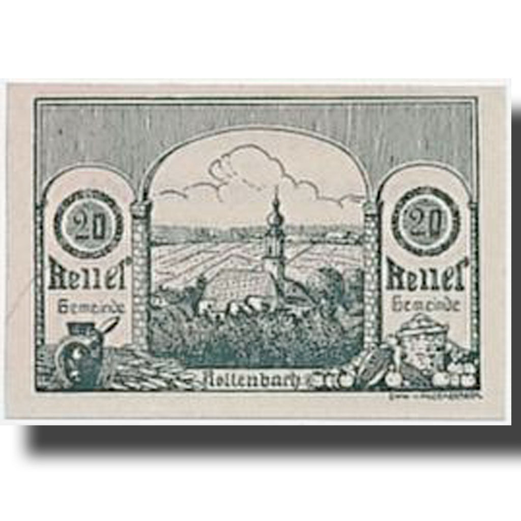 Banknote, Austria, Rottenbach, 20 Heller, paysage, UNC(63), Mehl:851