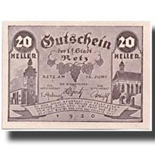Banknote, Austria, Retz, 20 Heller, Eglise, 1920, 1920-06-15, UNC(63), Mehl:832a