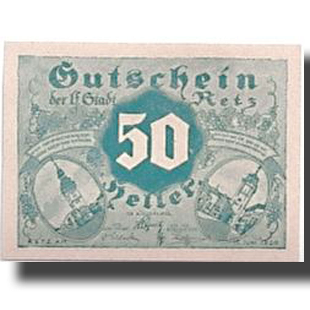 Banknote, Austria, Retz, 50 Heller, Eglise, 1920, 1920-06-15, UNC(63), Mehl:832a