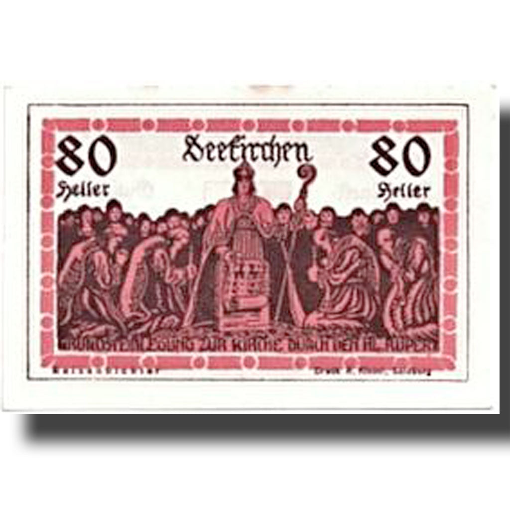 Banknote, Austria, Seekirchen, 80 Heller, personnage, UNC(63), Mehl:987