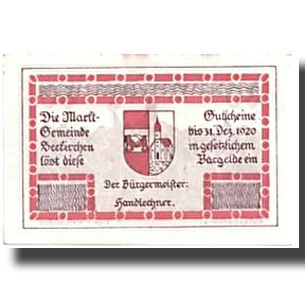 Banknote, Austria, Seekirchen, 80 Heller, personnage, UNC(63), Mehl:987