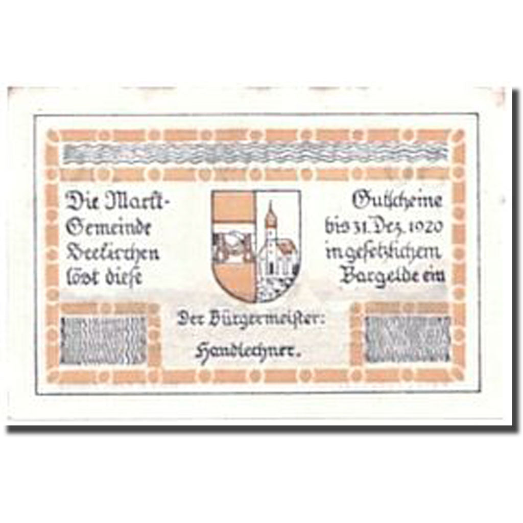 Banknote, Austria, Seekirchen, 30 Heller, paysage, UNC(63), Mehl:987