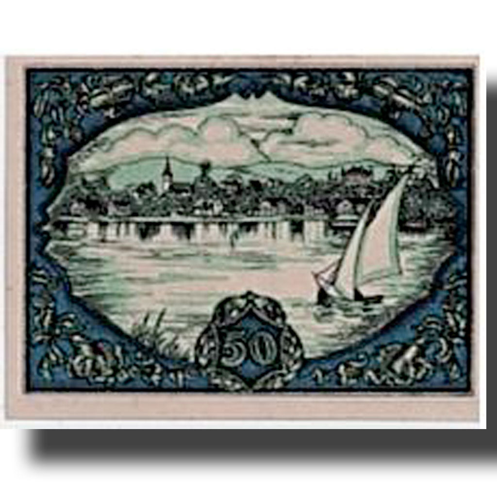 Banknote, Austria, Seewalchen am Attersee, 50 Heller, paysage, 1920, 1920-05-08