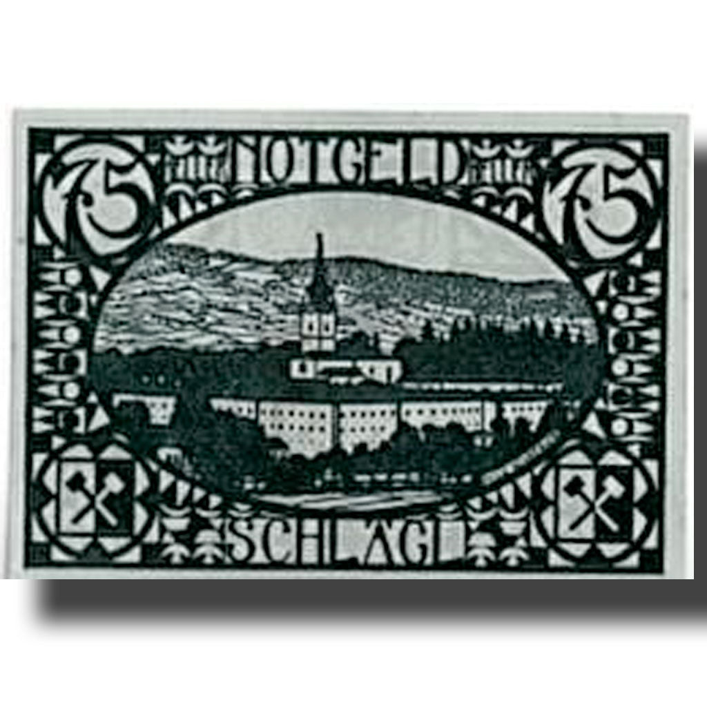 Banknote, Austria, Schlägl, 75 Heller, paysage, KM:960, UNC(63)